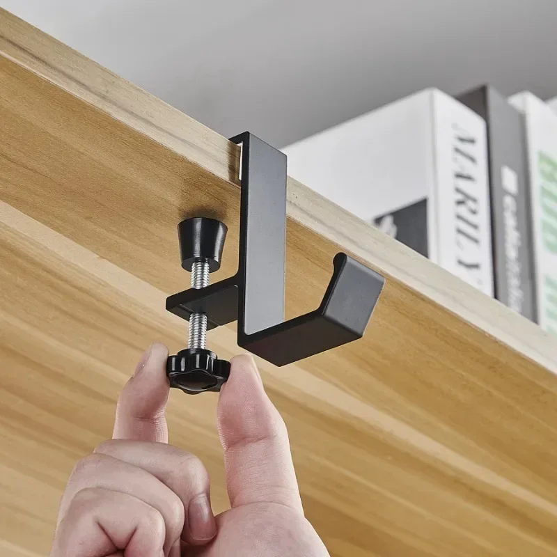 Home Office Headset - ตะขอแขวนขอบโต๊ะปรับได้ 1/2 ชิ้น สำหรับแขวนหูฟังเกมมิ่ง กระเป๋าเป้สะพายหลัง ที่แขวนเก็บของ