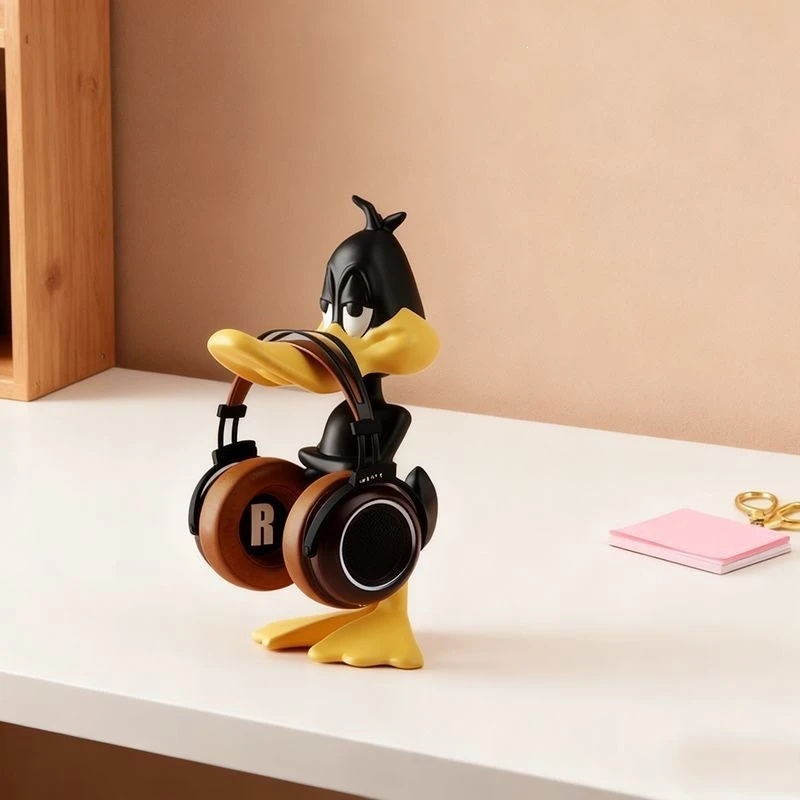 Home Office Headset - ที่วางหูฟังรูปเป็ด ที่วางหูฟังแบบสร้างสรรค์ อุปกรณ์จัดระเบียบโต๊ะทำงาน สำหรับตกแต่งบ้าน สำนักงาน สำหรับเกมเมอร์