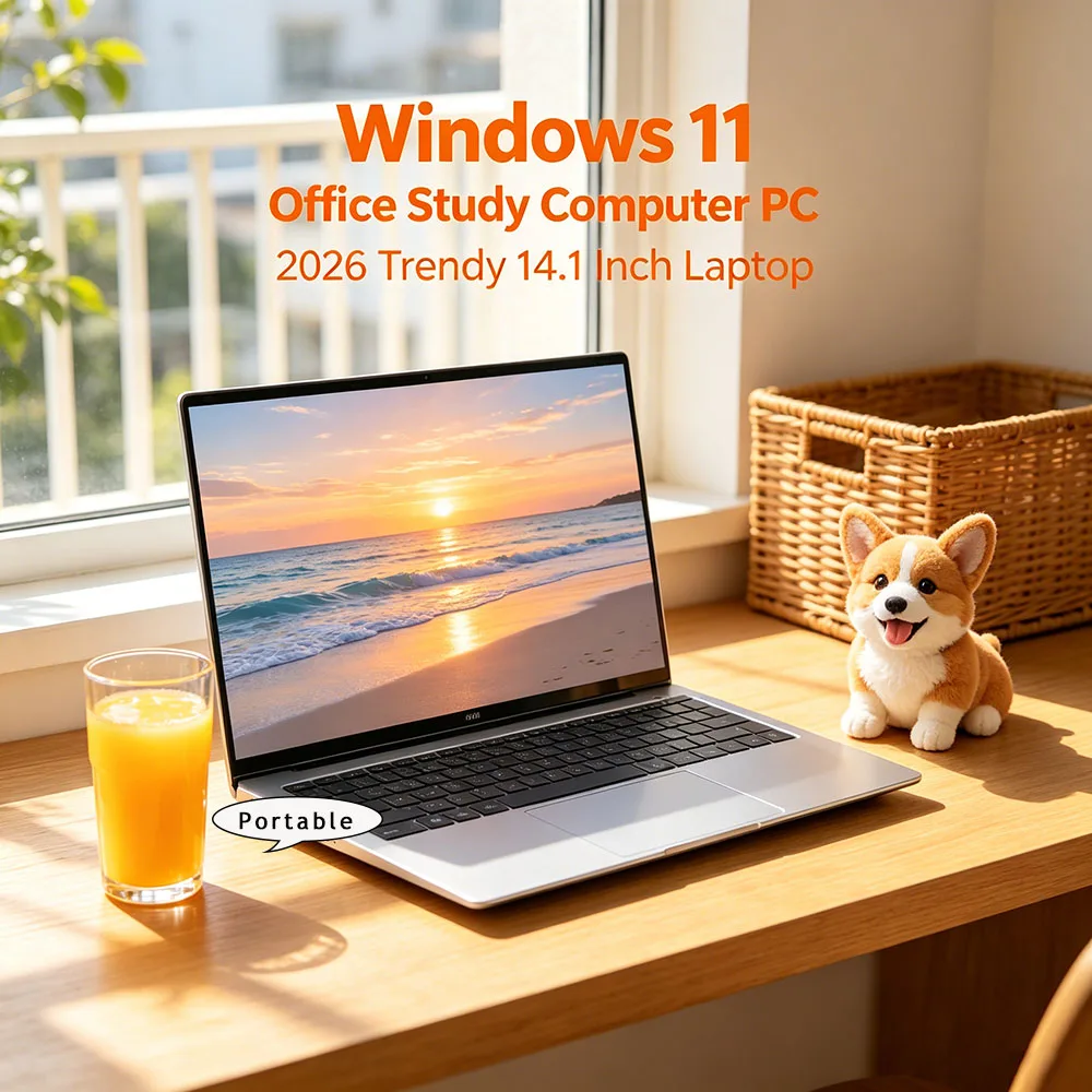 Home Office Pro - แล็ปท็อป Chic ขนาด 14.1 นิ้ว HD