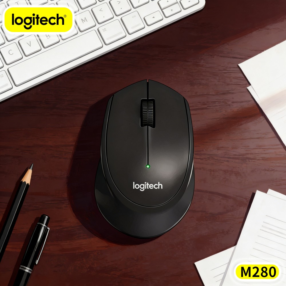Home Office For Mac - เมาส์ไร้สาย Logitech M280 แบตเตอรี่ใช้งานได้นาน 18 เดือน