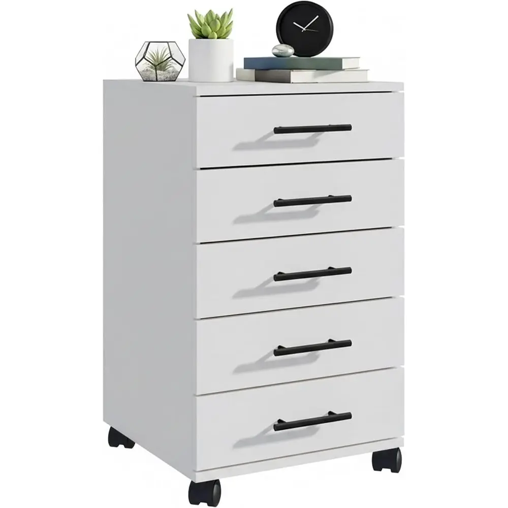 Drawer Pedestal Cabinet - ตู้ลิ้นชักเคลื่อนที่แบบพกพา 5 ลิ้นชัก ขนาด 69x40x40 ซม.