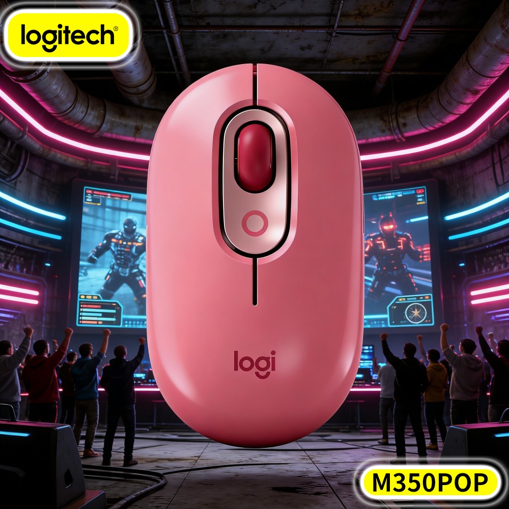 Home Office For Mac - เมาส์ไร้สาย Logitech M350 POP 3 ปุ่ม
