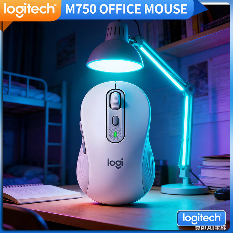 Home Office For Mac - โลจิเทค M650/M650L/M750 เมาส์ไร้สายแบบหลายอุปกรณ์ คลิกเงียบ ระยะ 10