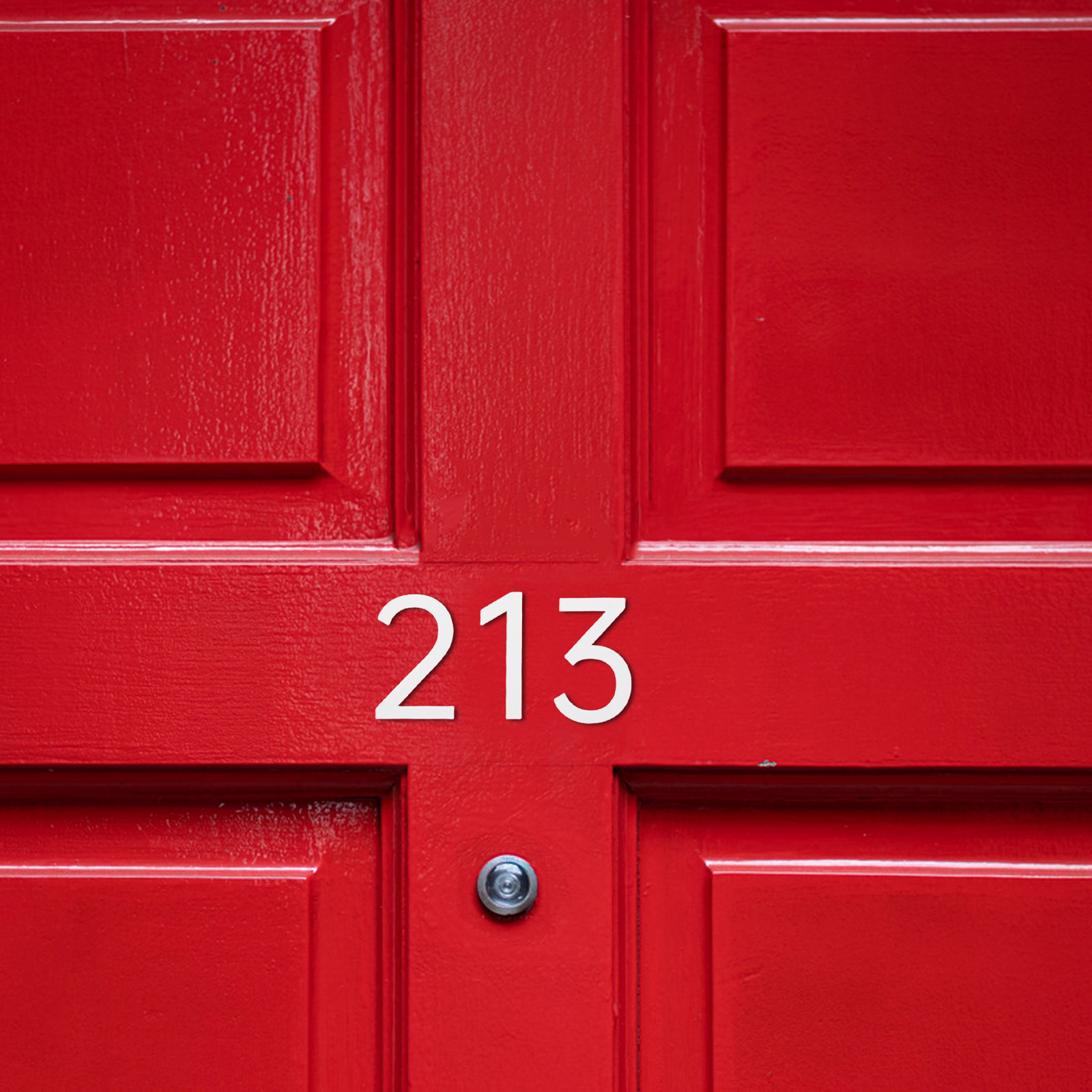 Address Home Office - ป้ายตัวเลข 3D อะคริลิกสร้างสรรค์ 10 ชิ้น ป้ายติดประตูทันสมัยสำหรับบ้าน