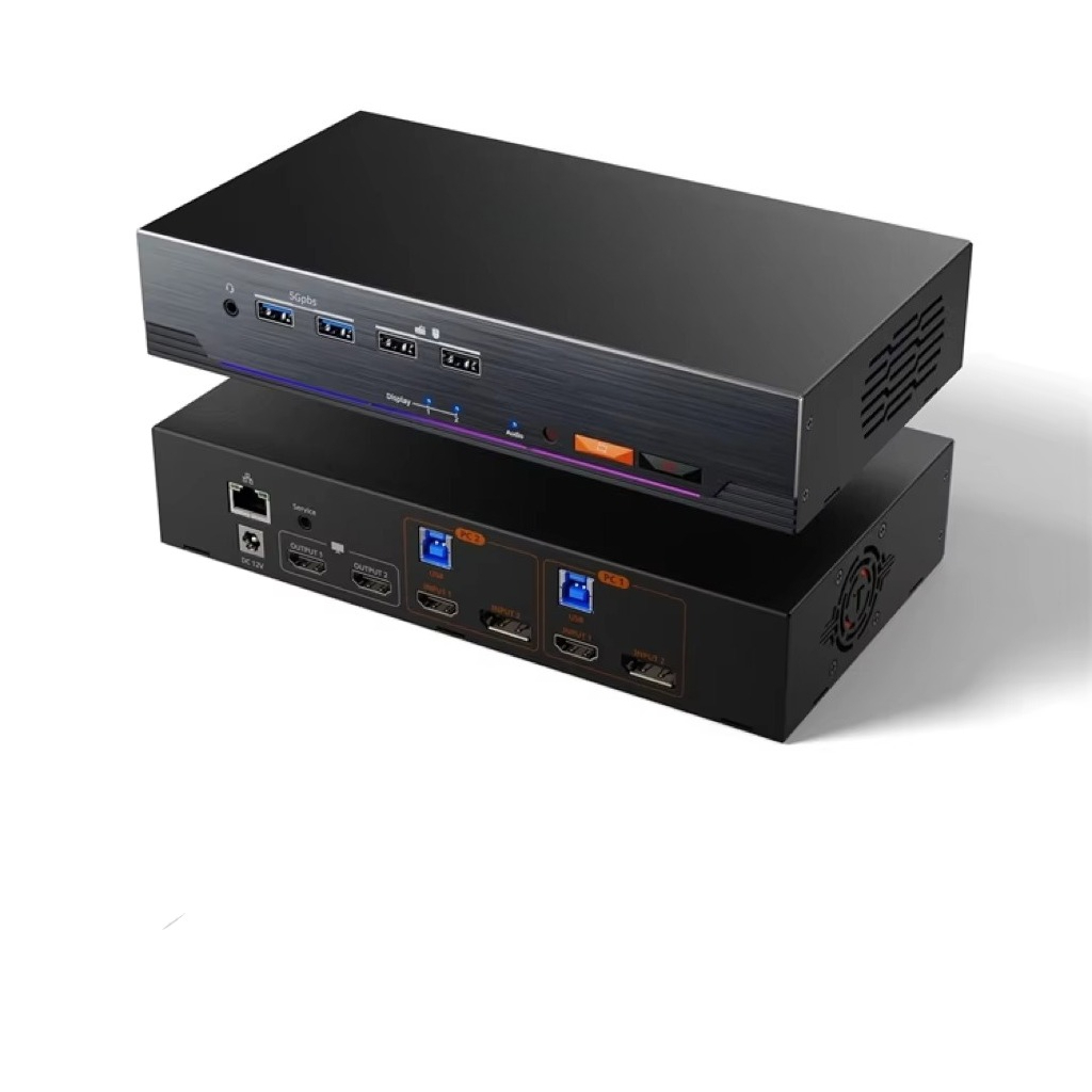 Home Office Kvm Switch - TESmart KVM Switch 8K 2x2 Dual