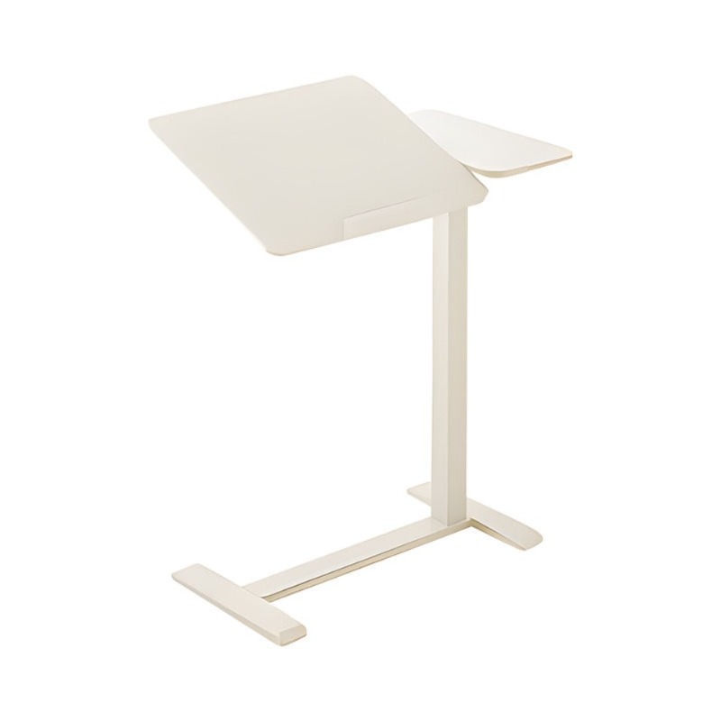 Home Office Hidden Desk - โต๊ะเคลื่อนที่ปรับระดับความสูงได้ด้วยระบบลม พร้อมโต๊ะพับสองด้านและล้อเลื่อนแบบซ่อน สำหรับใช้ในบ้าน สำนักงาน โต๊ะวางแล็ปท็อปข้างโซฟา