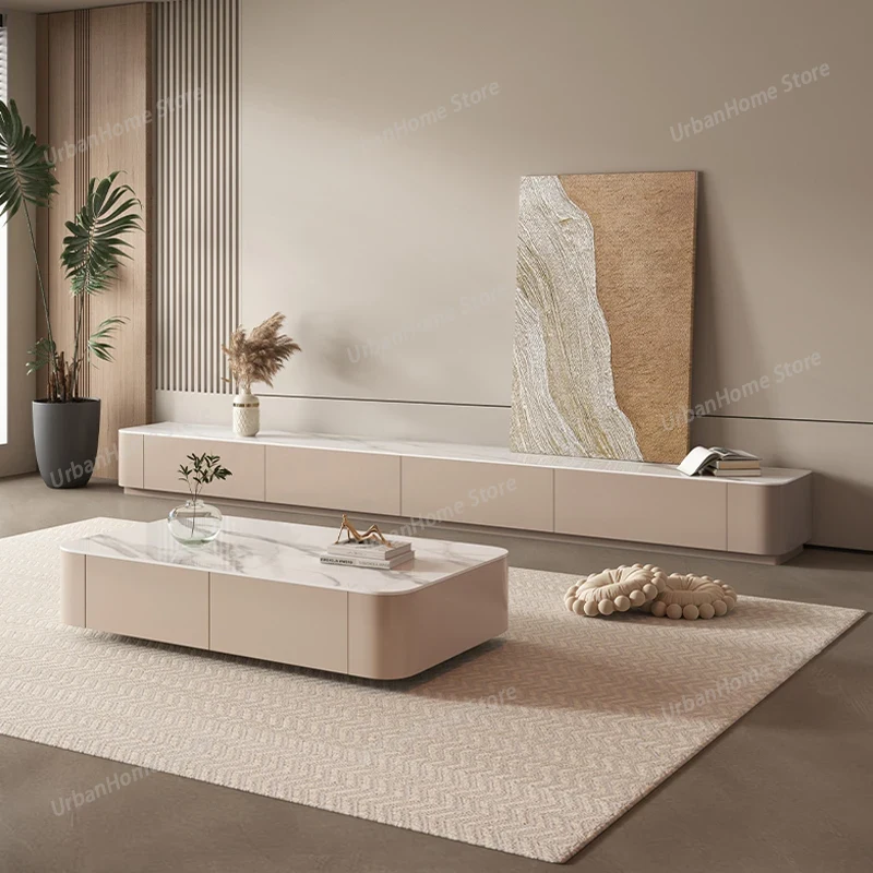 Drawer Pedestal Cabinet - ชั้นวางทีวี เฟอร์นิเจอร์ห้องนั่งเล่น ดีไซน์ตู้วางพื้น โมเดิร์น หรูหรา ครบชุด