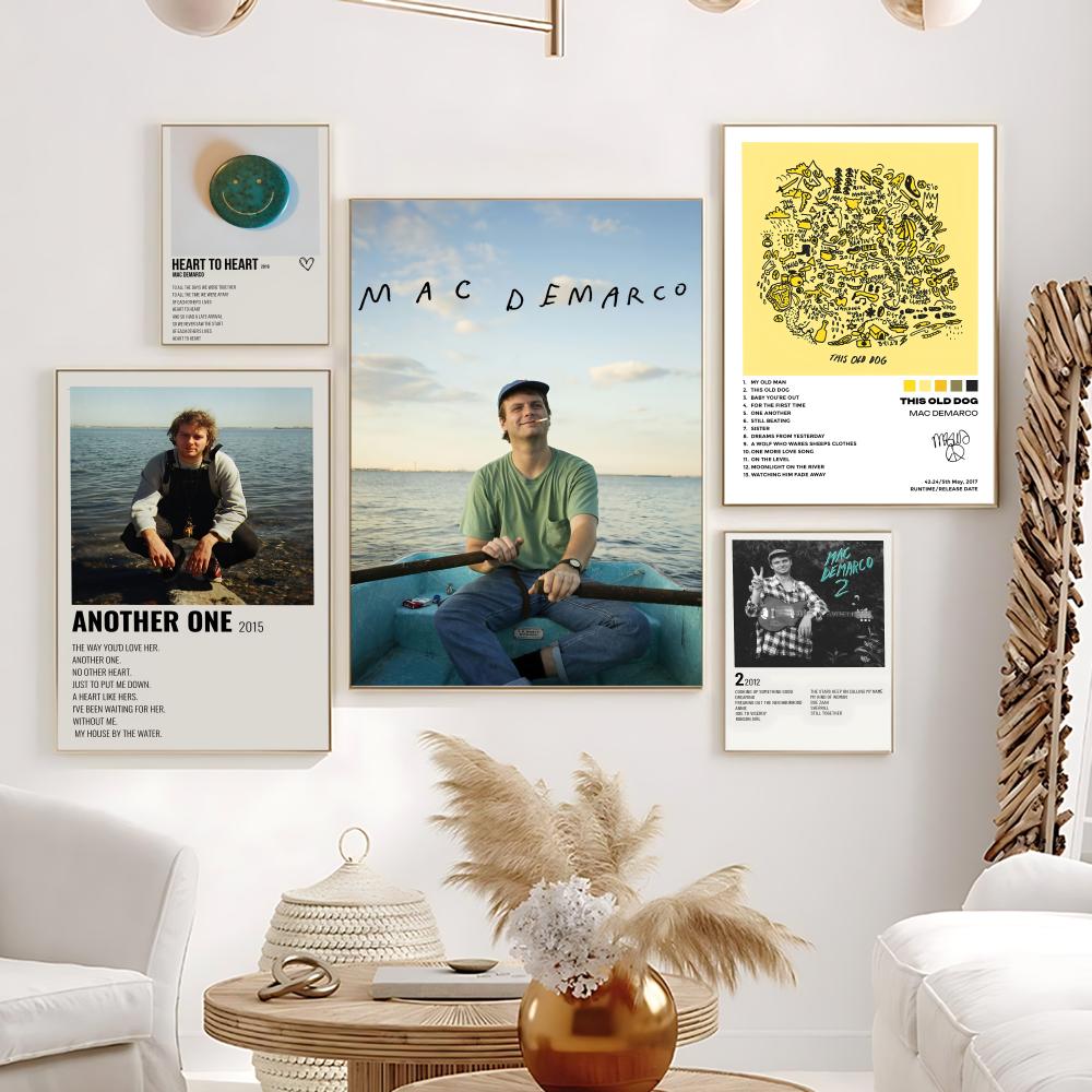 Home Office For Mac - นักร้องเอ็ม-แมค เดอมาร์โกโปสเตอร์ HD ศิลปะติดผนังกันน้ำแบบมีกาวในตัวเหมาะสำหรับโฮมออฟฟิศหอพักห้องนอนของขวัญที่ยอดเยี่ยม