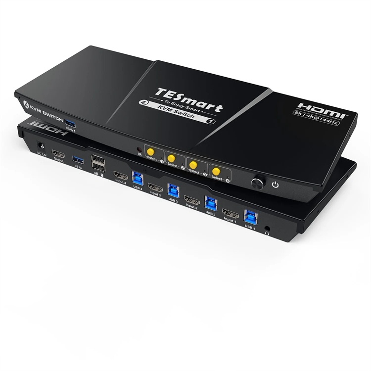 Home Office Kvm Switch - TESmart สวิตช์ KVM HDMI 4 พอร์ต