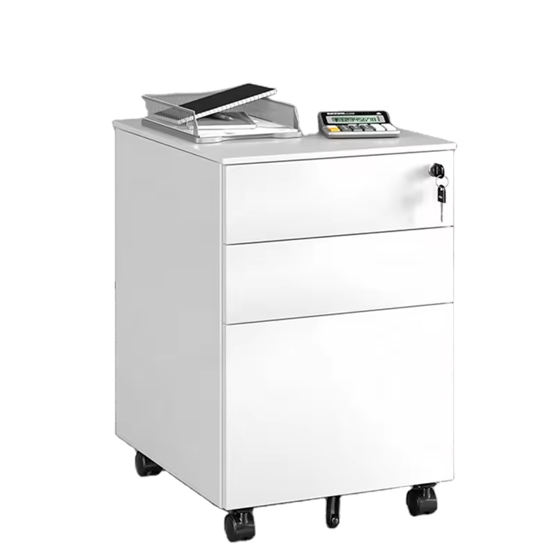 Drawer Pedestal Cabinet - ตู้เก็บเอกสารแบบพับได้ 3 ลิ้นชัก ขนาดกะทัดรัด สำหรับบ้าน สำนักงาน