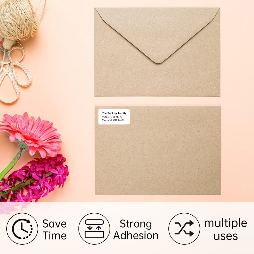 สติกเกอร์ชื่อที่อยู่ส่วนตัวสีข - Address Home Office บทวิจารณ์และราคา