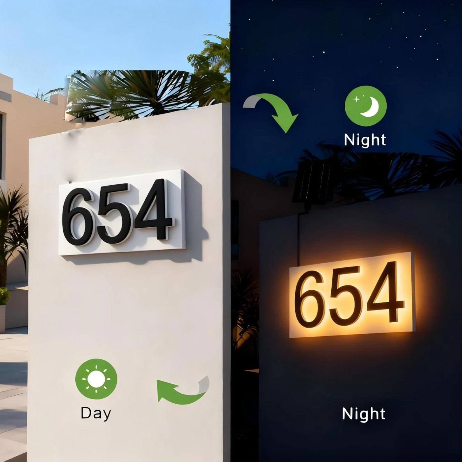 ป้ายเลขที่บ้านโลหะสมัยใหม่, ป้ - Address Home Office บทวิจารณ์และราคา