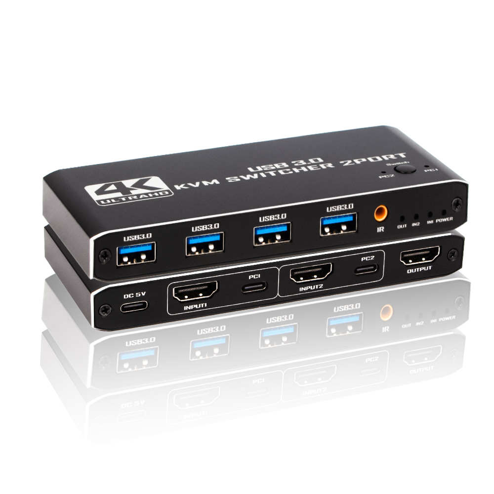 ยูนิเวอร์แซล 2 อิน 1 HDMI KVM  - Home Office Kvm Switch บทวิจารณ์และราคา