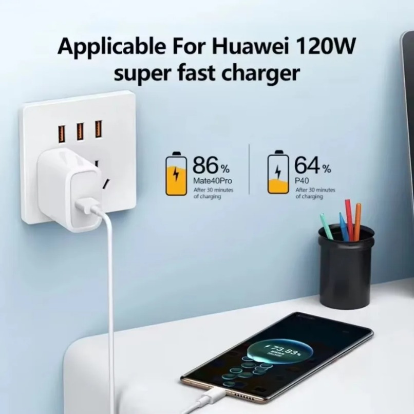 สายชาร์จเร็วสุด 120W 10A USB เ - Home Office Vivo บทวิจารณ์และราคา