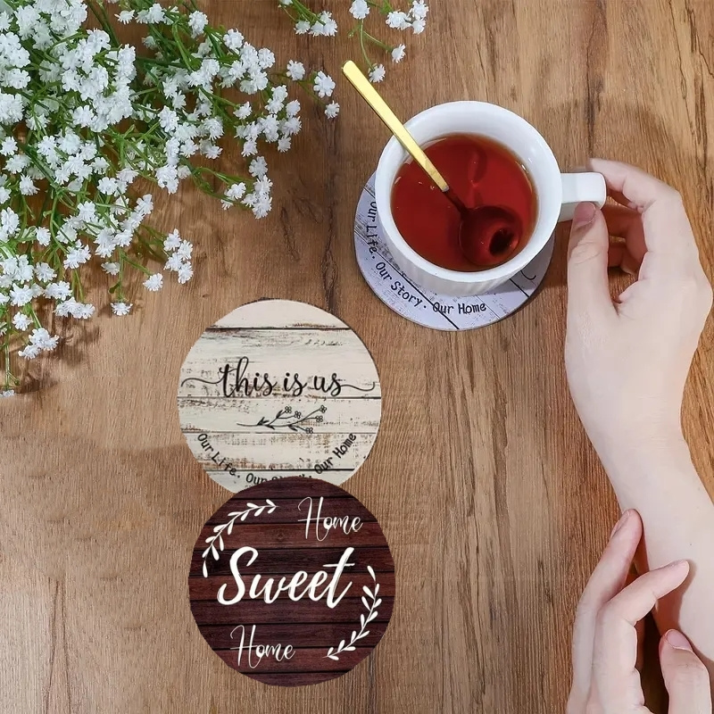 แผ่นรองแก้วไม้ลายตัวอักษรสร้าง - Home Office Hidden Desk บทวิจารณ์และราคา