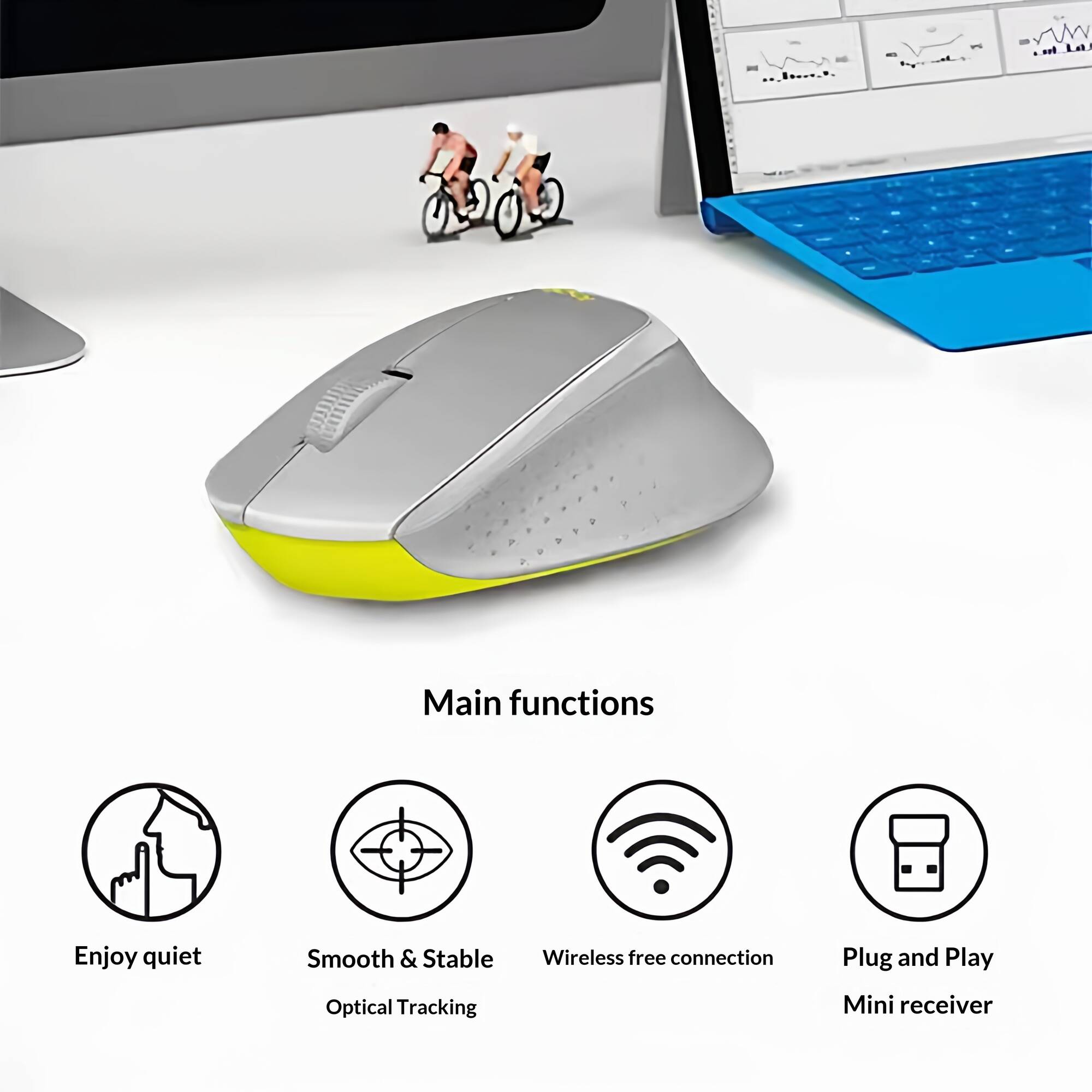 โลจิเทค M330 เมาส์ไร้สายแบบเงี - Home Office For Mac บทวิจารณ์และราคา
