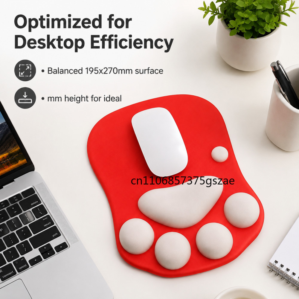 แผ่นรองเมาส์รูปอุ้งเท้าแมว 3 ม - Home Office For Mac บทวิจารณ์และราคา