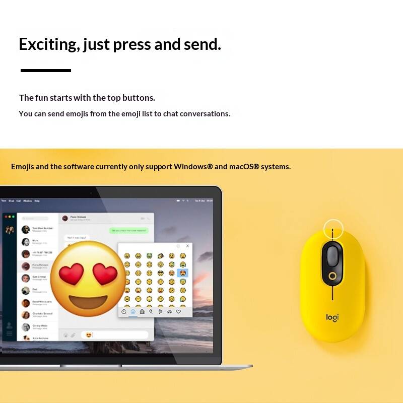 เมาส์ไร้สาย Logitech M350 POP  - Home Office For Mac บทวิจารณ์และราคา