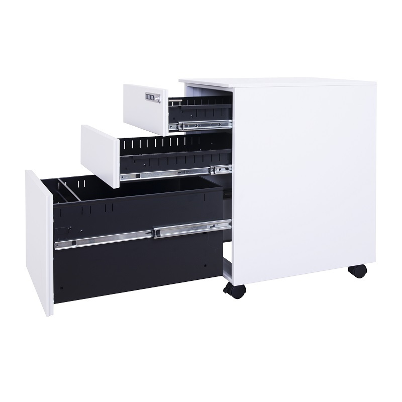 ตู้เก็บเอกสารแบบพับได้ 3 ลิ้นช - Drawer Pedestal Cabinet บทวิจารณ์และราคา